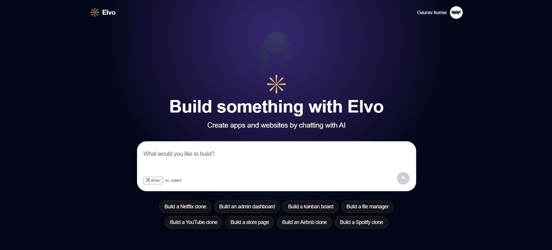 Elvo - From Prompt to App