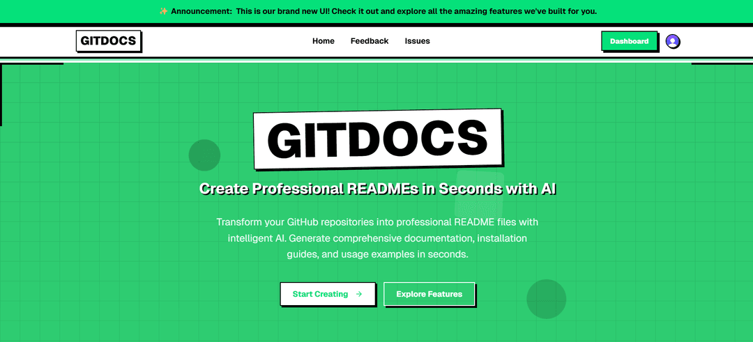 GitDocs - AI Powered Documentation Generator