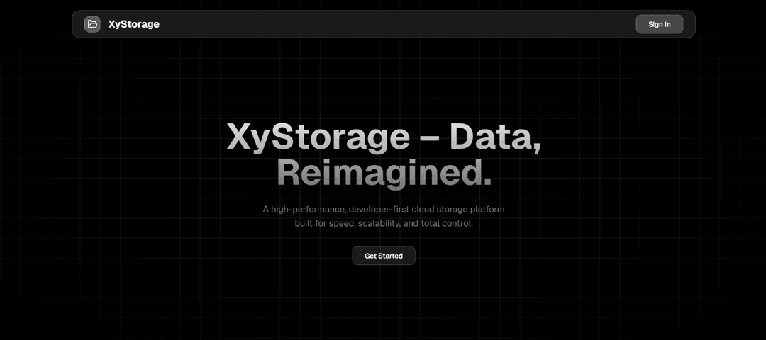 XyStorage - Data Reimagined